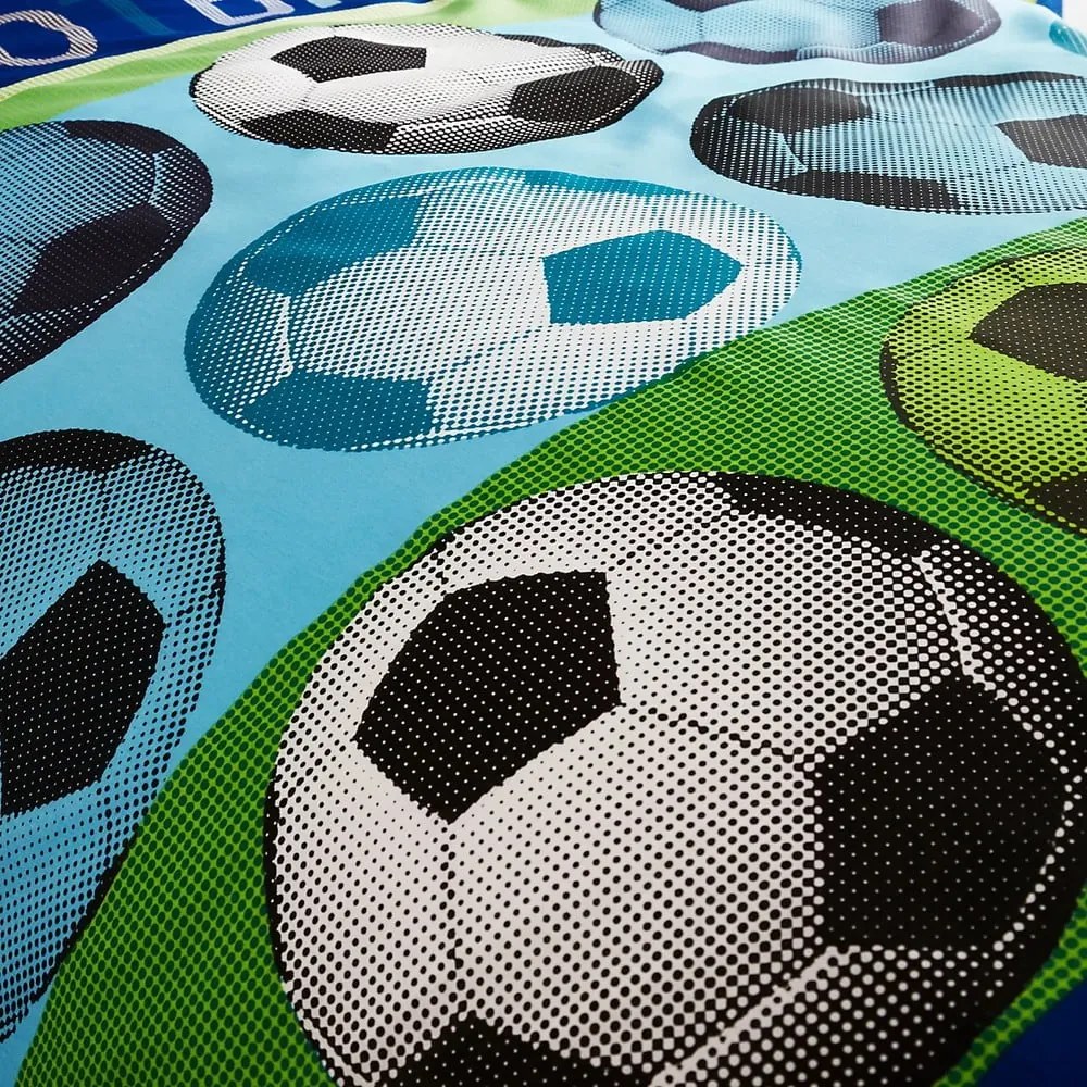 Football kék gyerek ágyneműhuzat, 135 x 200 cm - Catherine Lansfield