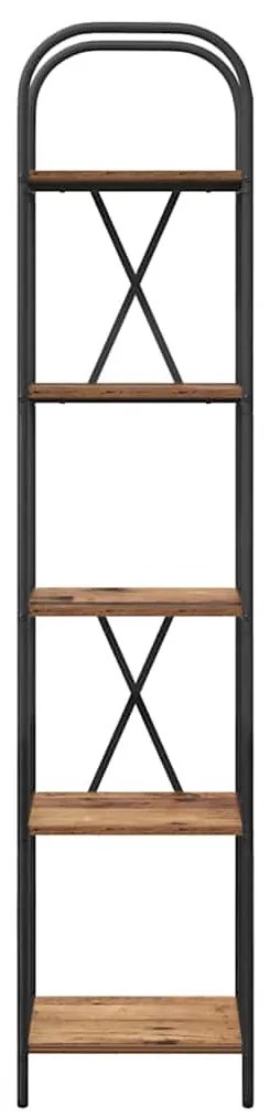 Könyvespolc Régi fa 40 x 30 x 183 cm Faanyag