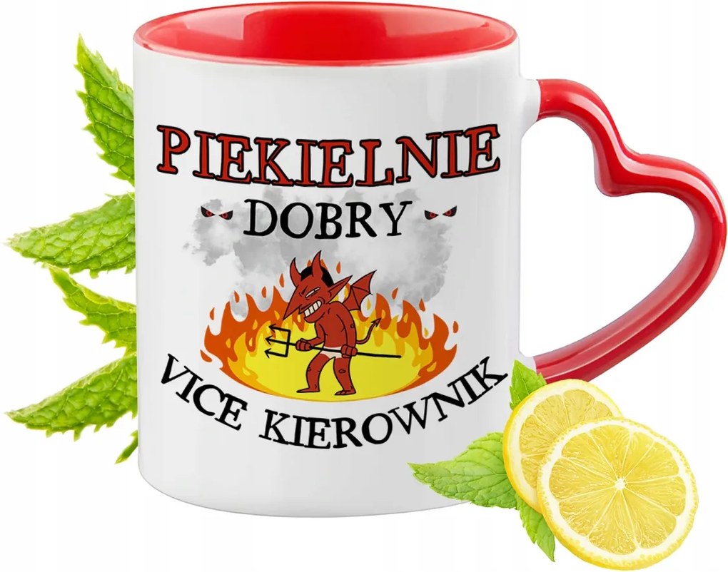 Vice Manager Piros, Szív alakú füllel Ajándék