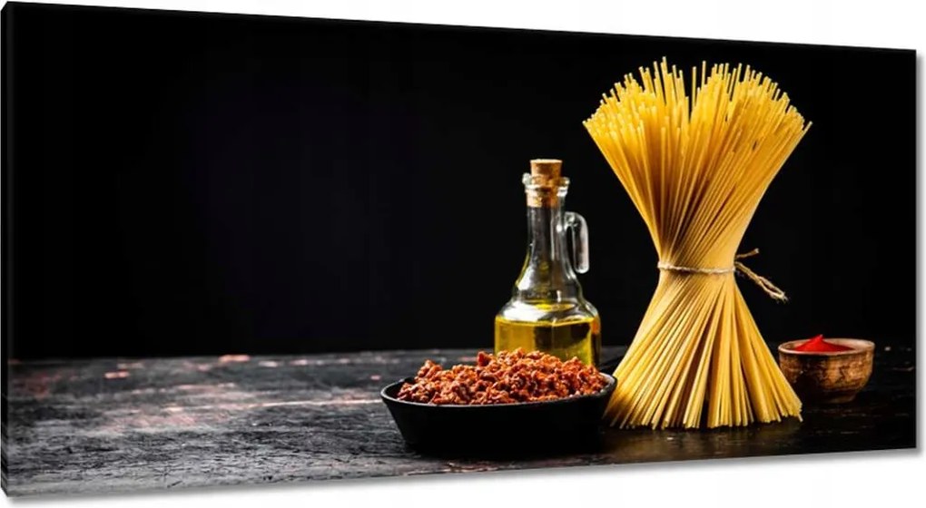 Vászonkép 115x55 Spagetti tészta