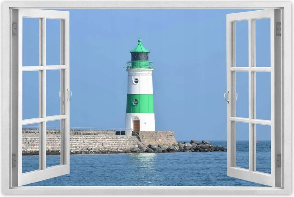 Poszterek 90x60 Világítótorony Tenger