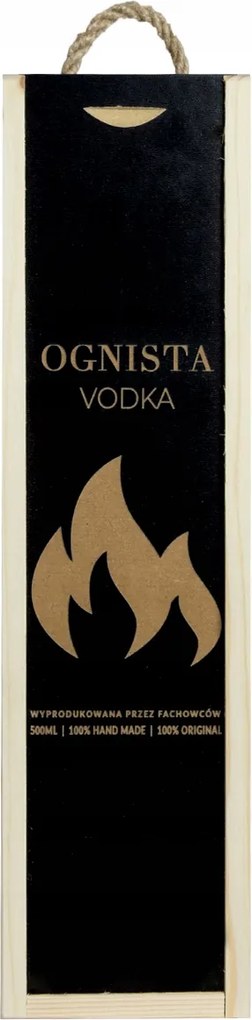 Fából készült boros doboz vodka Tűz Vodka