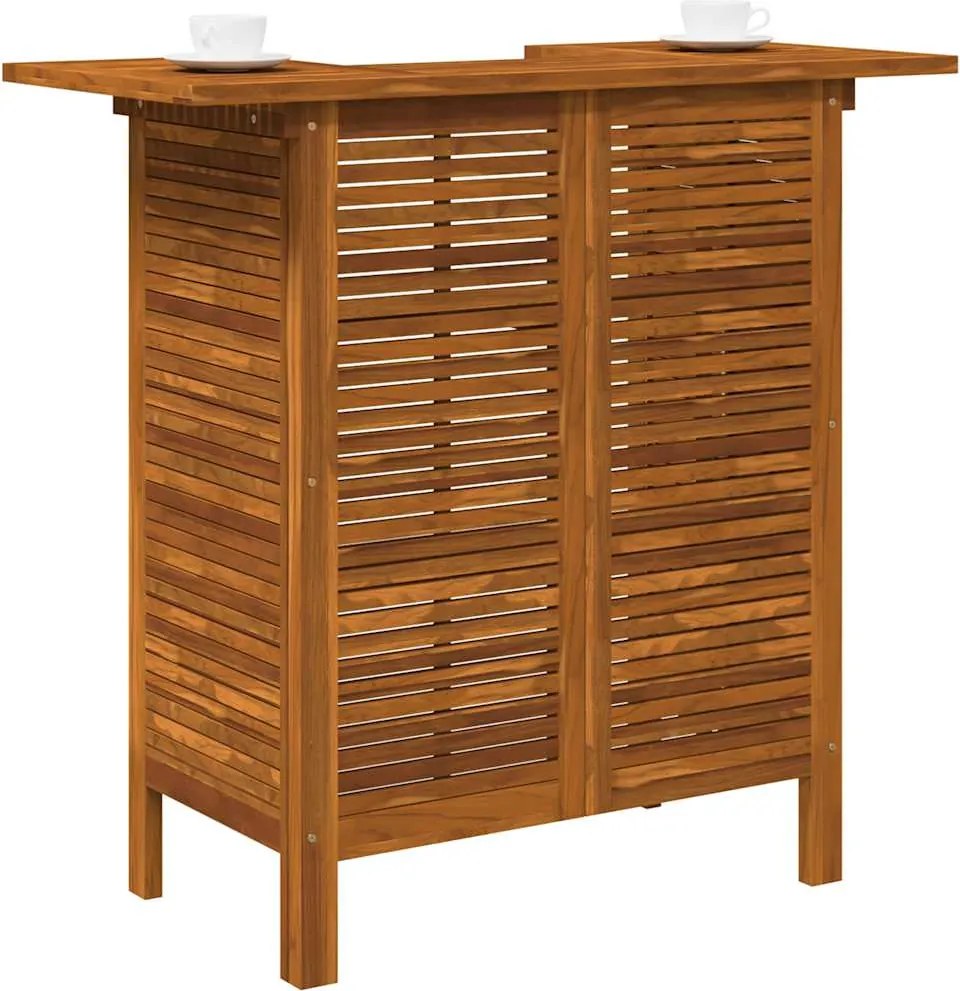 vidaXL tömör akácfa bárasztal 110 x 50 x 105 cm