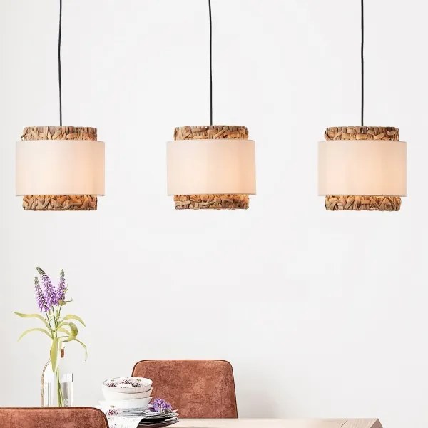 Brilliant - Csillár zsinóron WATERLILLY 3xE27/60W/230V krémes