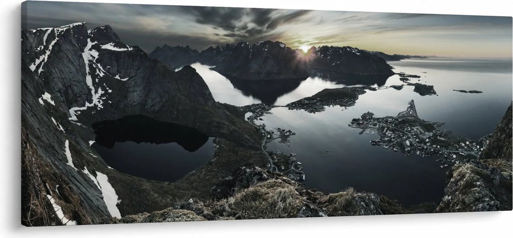 Kép - Norvég hegyek (120x50 cm)