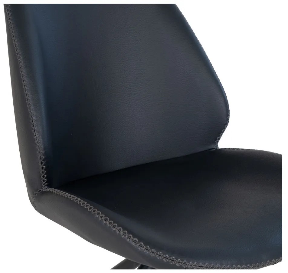 Monte Carlo forgó étkezőszék ecobőr fekete