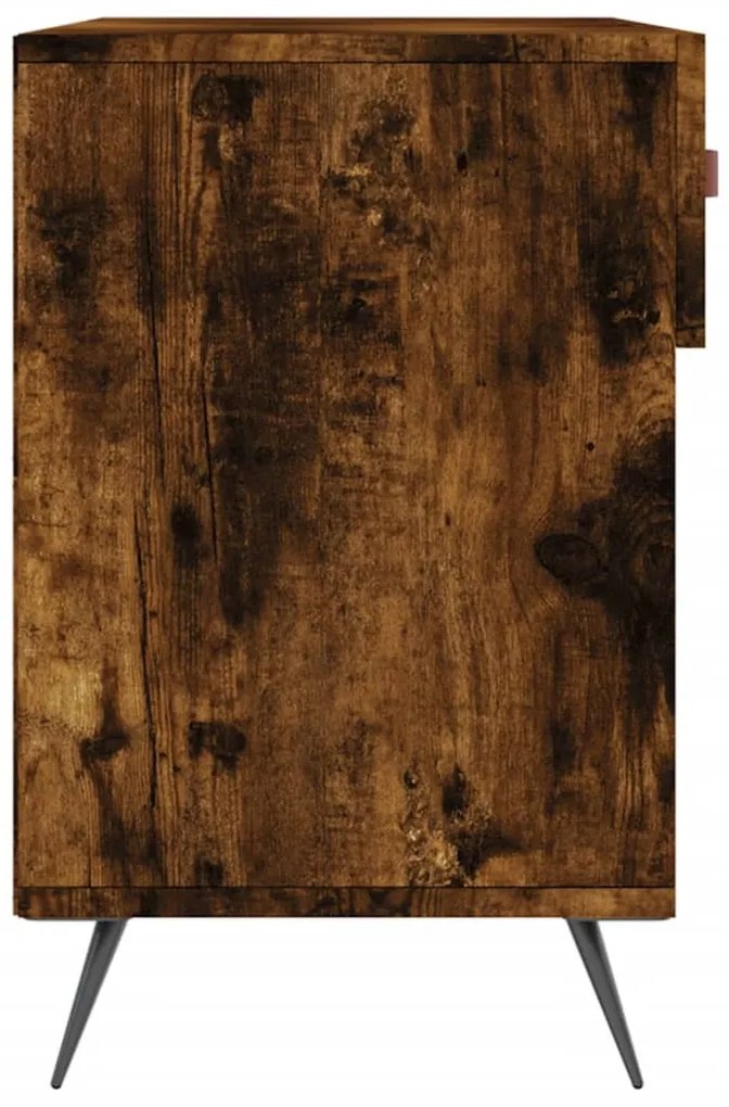 füstös tölgy színű szerelt fa cipőpolc 102x35x55 cm