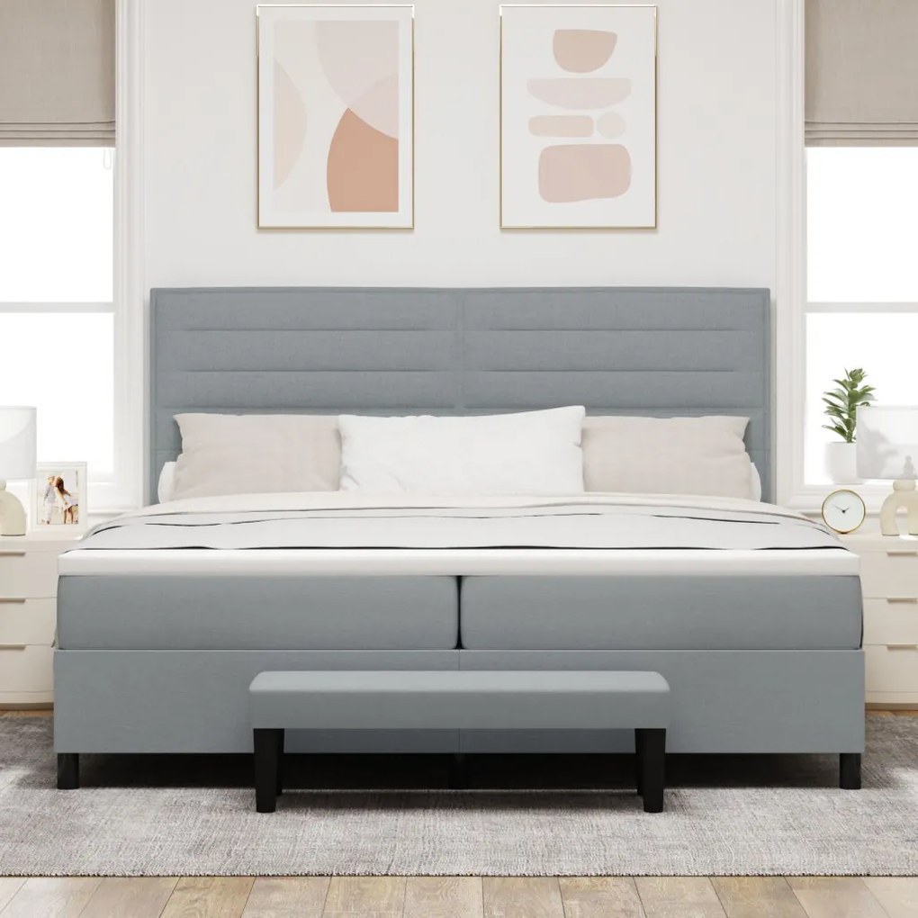 Boxspring ágy matraccal és paddal
