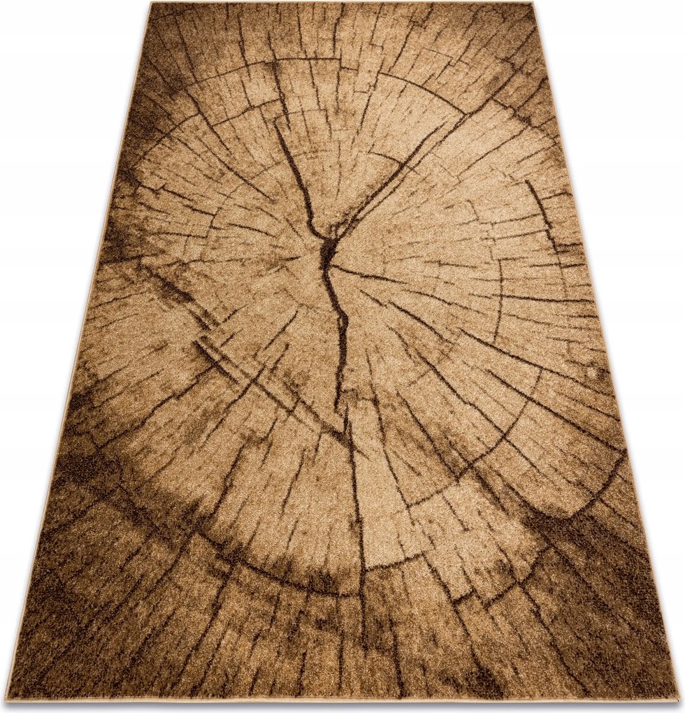 Szőnyeg Nappali Ezüst Tronko Fatörzs Bézs Fa Keresztmetszet 240x340 cm