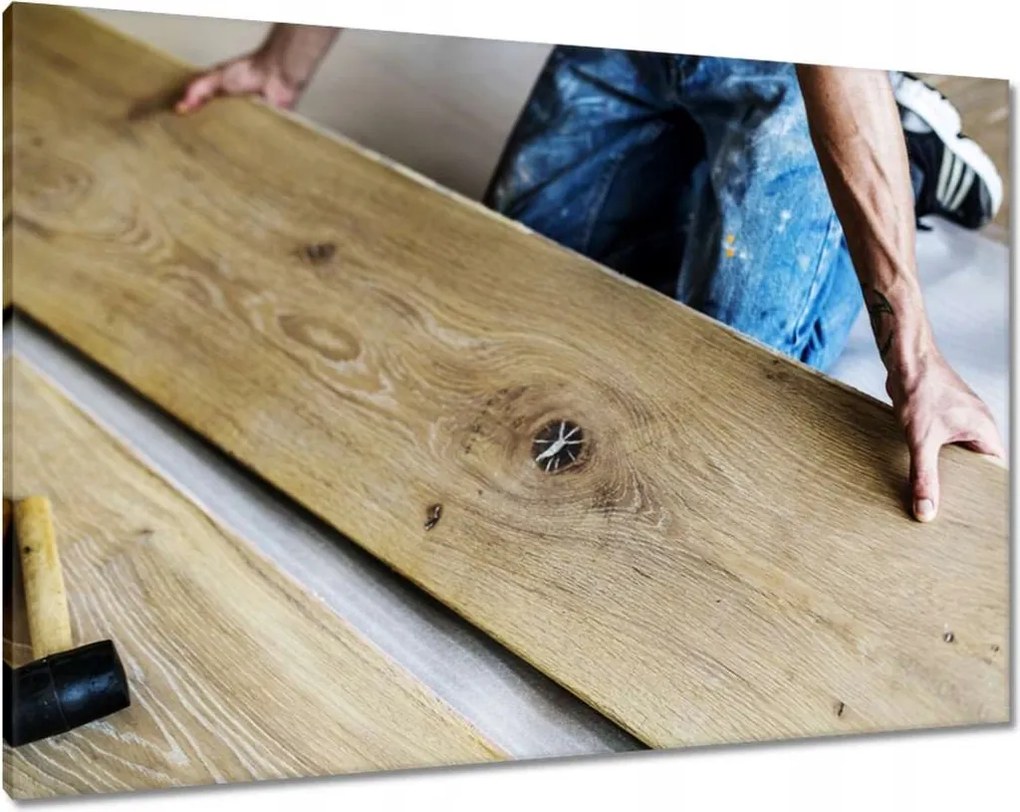 Festmények 100x70 Fa padló összeszerelése