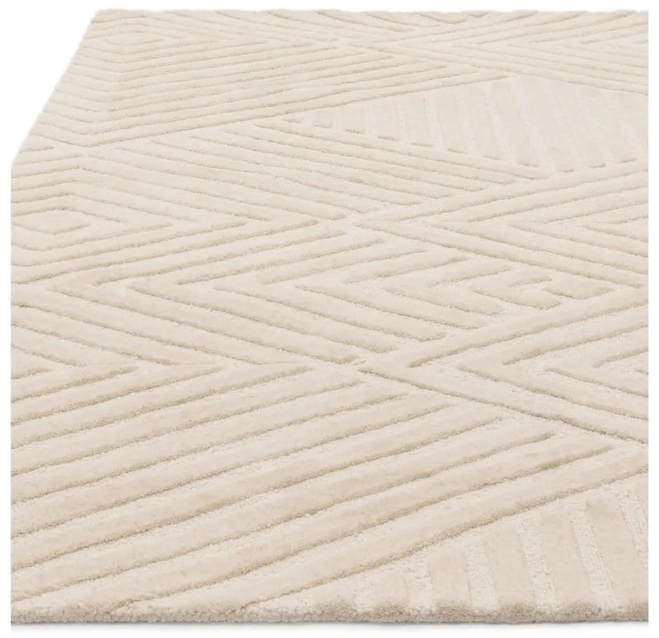 Krémszínű gyapjú szőnyeg 120x170 cm Hague – Asiatic Carpets