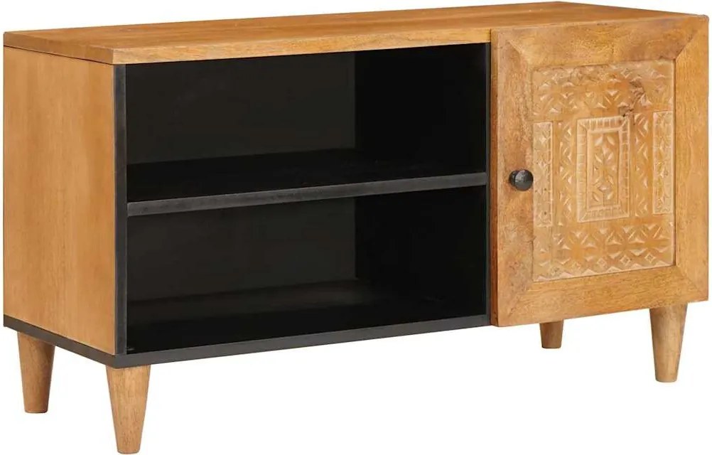 vidaXL TV egységek polcokkal Világos Barna 80 x 33 x 46 cm Faanyag
