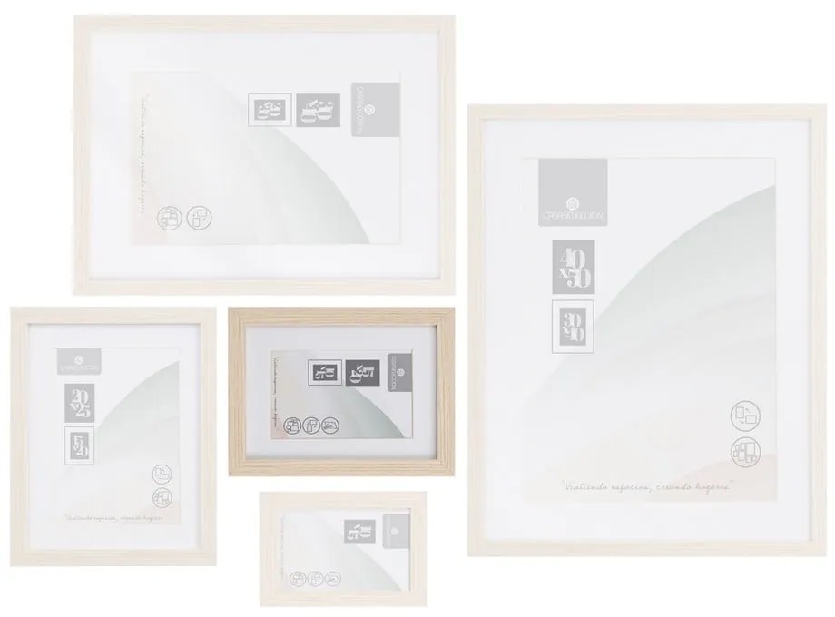 Natúr színű álló-fali képkeret 17,5x22,5 cm Sencillo – Casa Selección