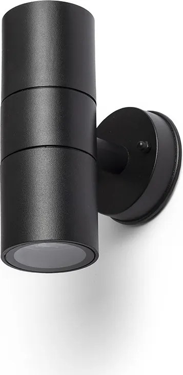 RENDL SORANO II fali lámpa fekete műanyag 230V LED GU10 2x8W IP44