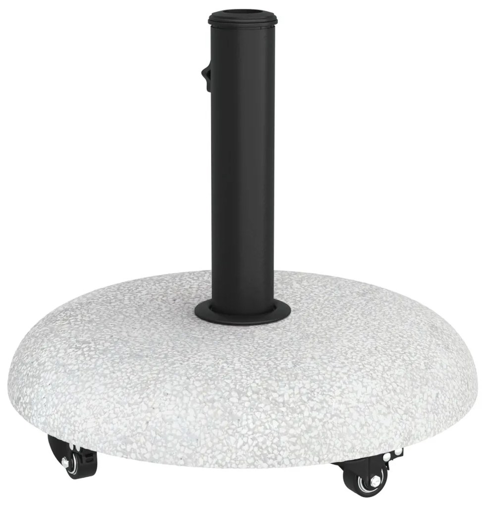 Kerekes napernyő alap 37/42/52/58mm-es pólusokhoz Világosszürke Beton