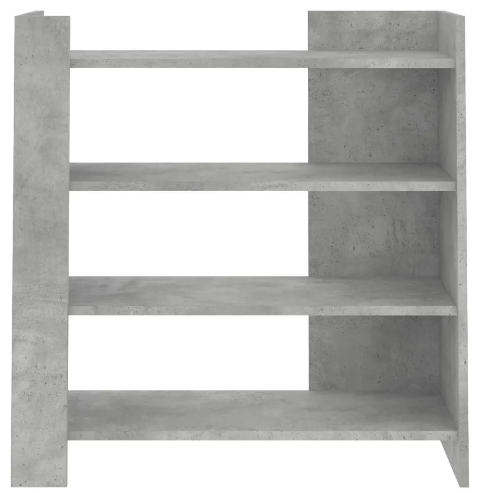 betonszürke szerelt fa tálalószekrény 73,5 x 35 x 75 cm