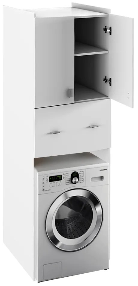 NATALI TYP 9 mély szekrény a mosógép fölé, fehér