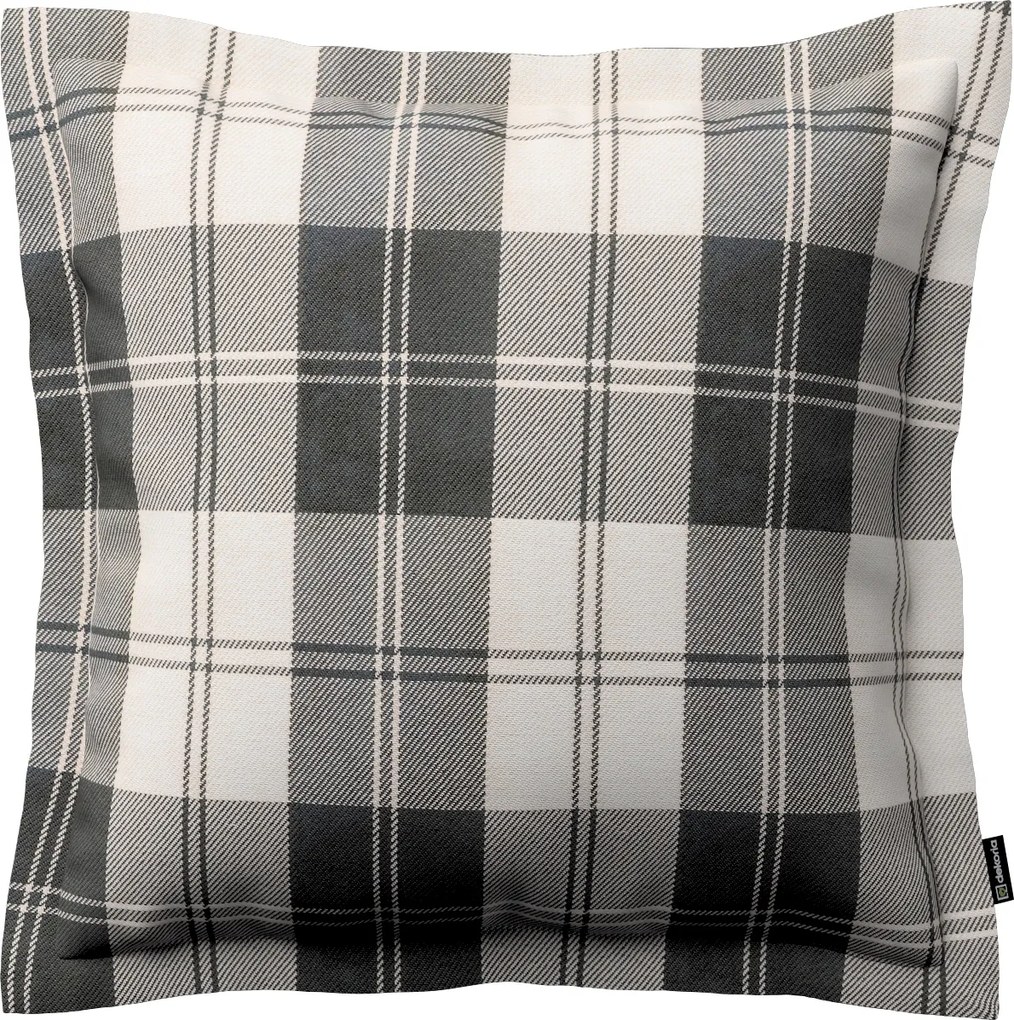 Dekoria Mona kockás párnahuzat fekete-fehér