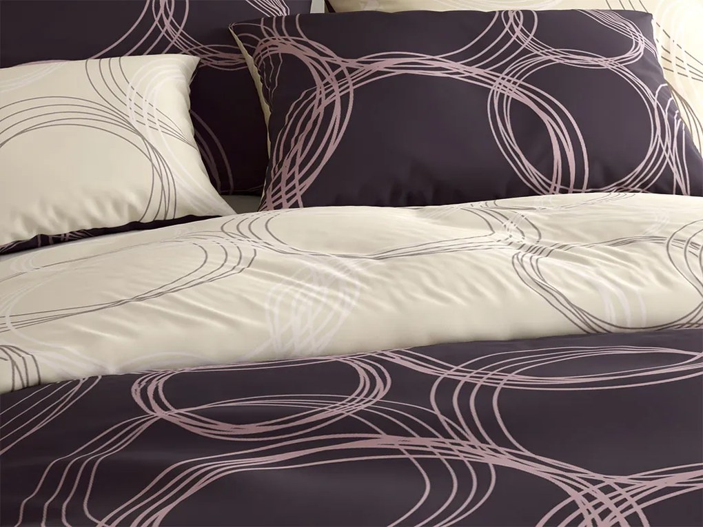 Pamut ágynemű BUBBLES BLEND fekete Ágyneműhuzat mérete: 70 x 90 cm | 140 x 200 cm