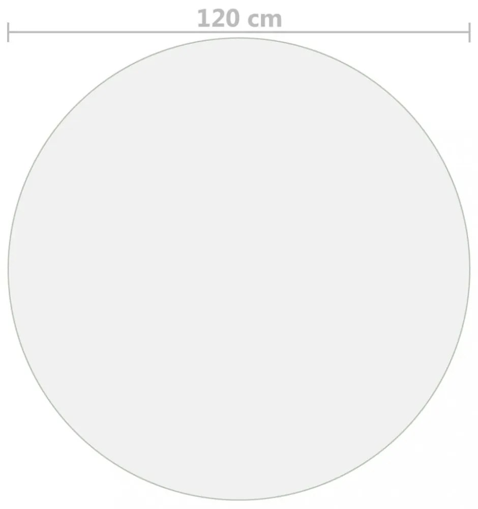 átlátszó PVC védőabrosz Ø 120 cm 2 mm