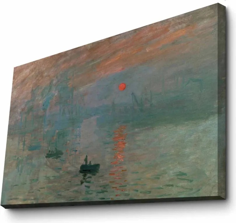70100FAMOUSART-040 Monet velúr vászonkép, 70 x 100 cm