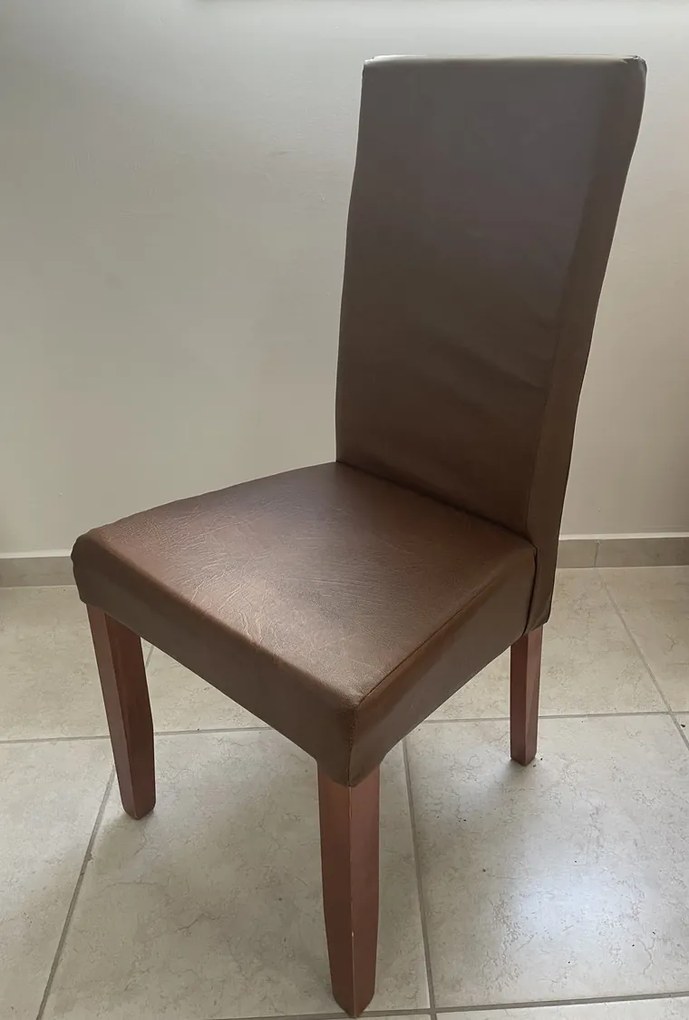 Berta szék, étkezőszék calvados - barna textilbőr - S7