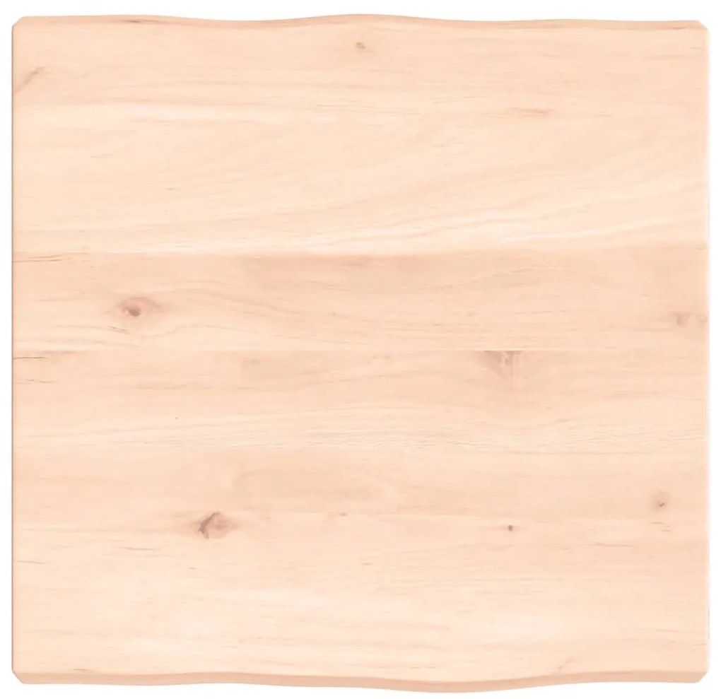 asztallap 40x40x(2-4) cm kezeletlen tömör fa élőszegélyes