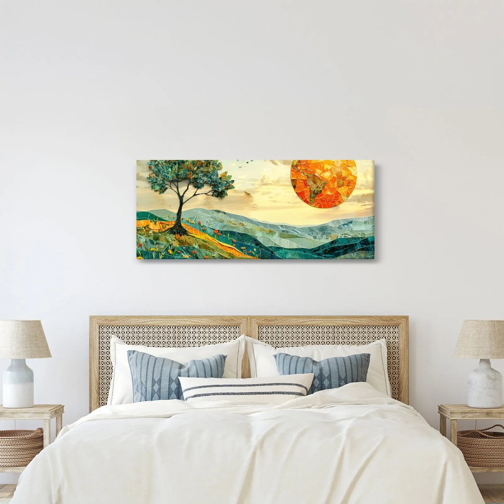 Kép - Tájkép illusztráció (120x50 cm)