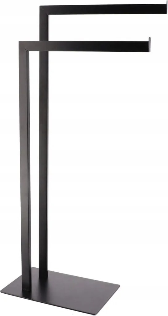 Dupla fürdőszobai akasztó Fém Fekete Lotf