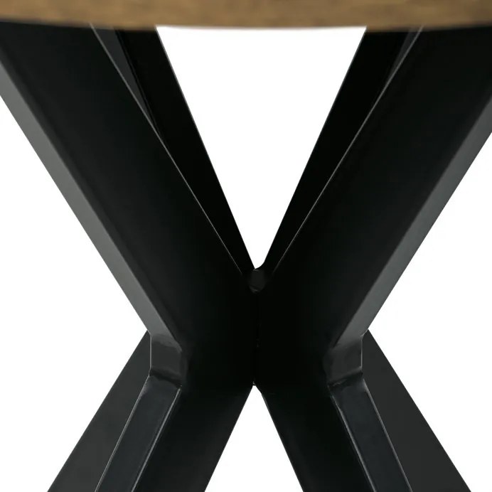 Kör alakú Étkezőasztal 80×80 cm, MDF, Old Wood. HT-F4108 OLW