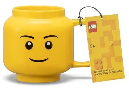 Sárga kerámia gyerek bögre 530 ml Head – LEGO®