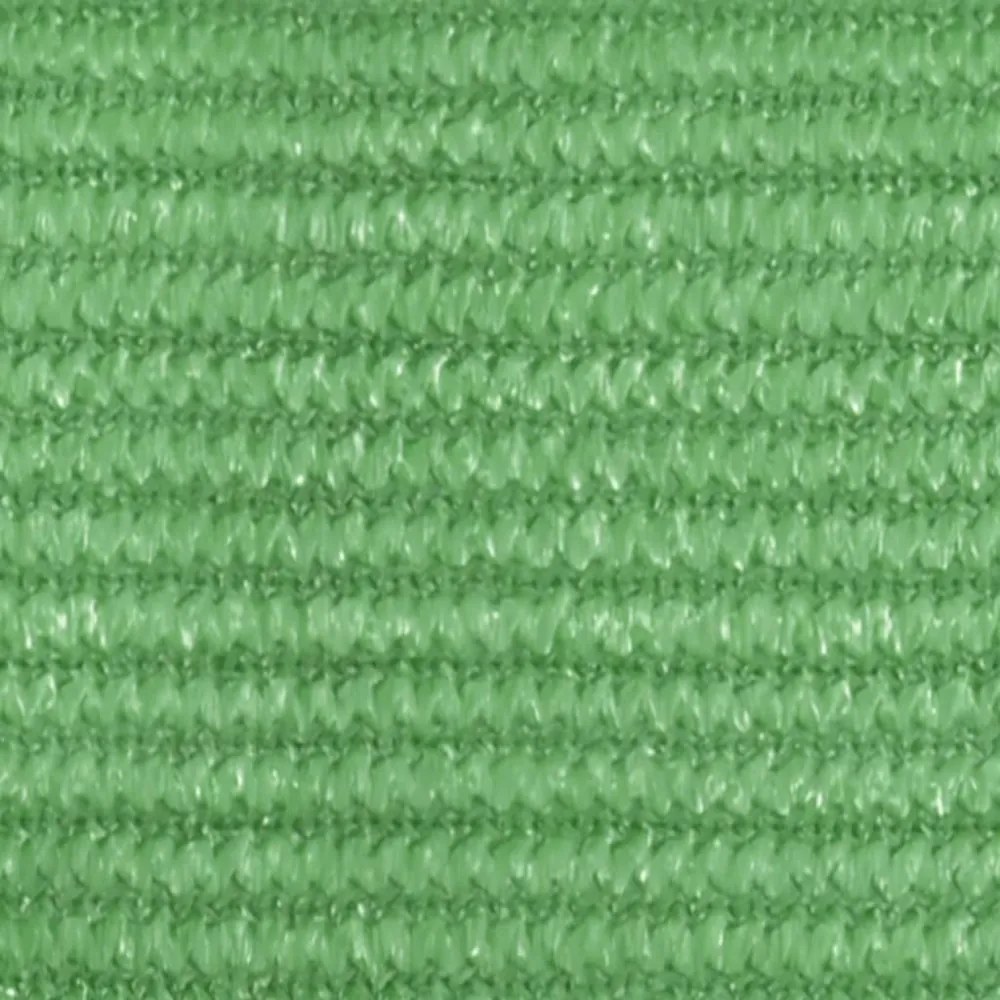 világoszöld négyszögletű HDPE napvitorla 160 g/m² 2,5x5 m