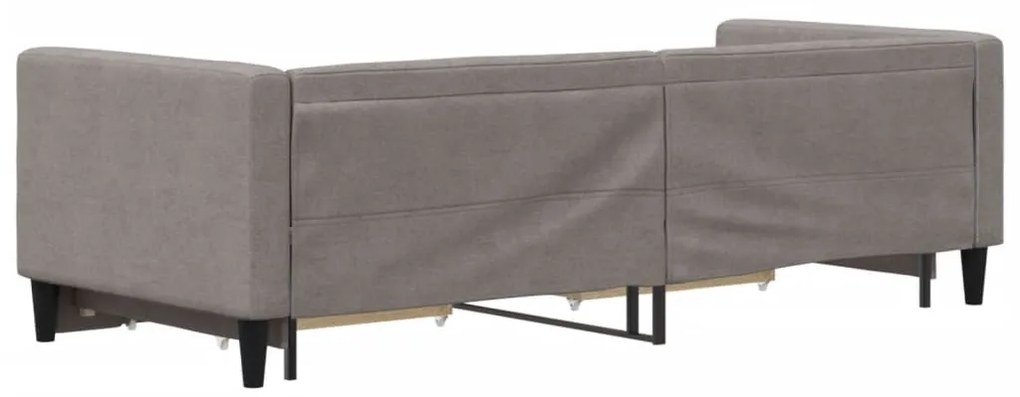 tópszínű kihúzható bársonyheverő fiókokkal 80 x 200 cm