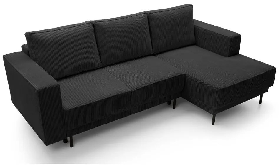 Sarokkanapé Rodriguez mini (J) (fekete + fekete). Akció -15%. 1099126