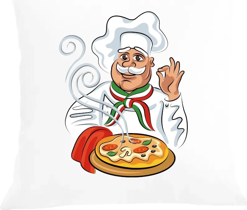 Párna párnahuzat Pizzer Man nyomtatás Ajándék