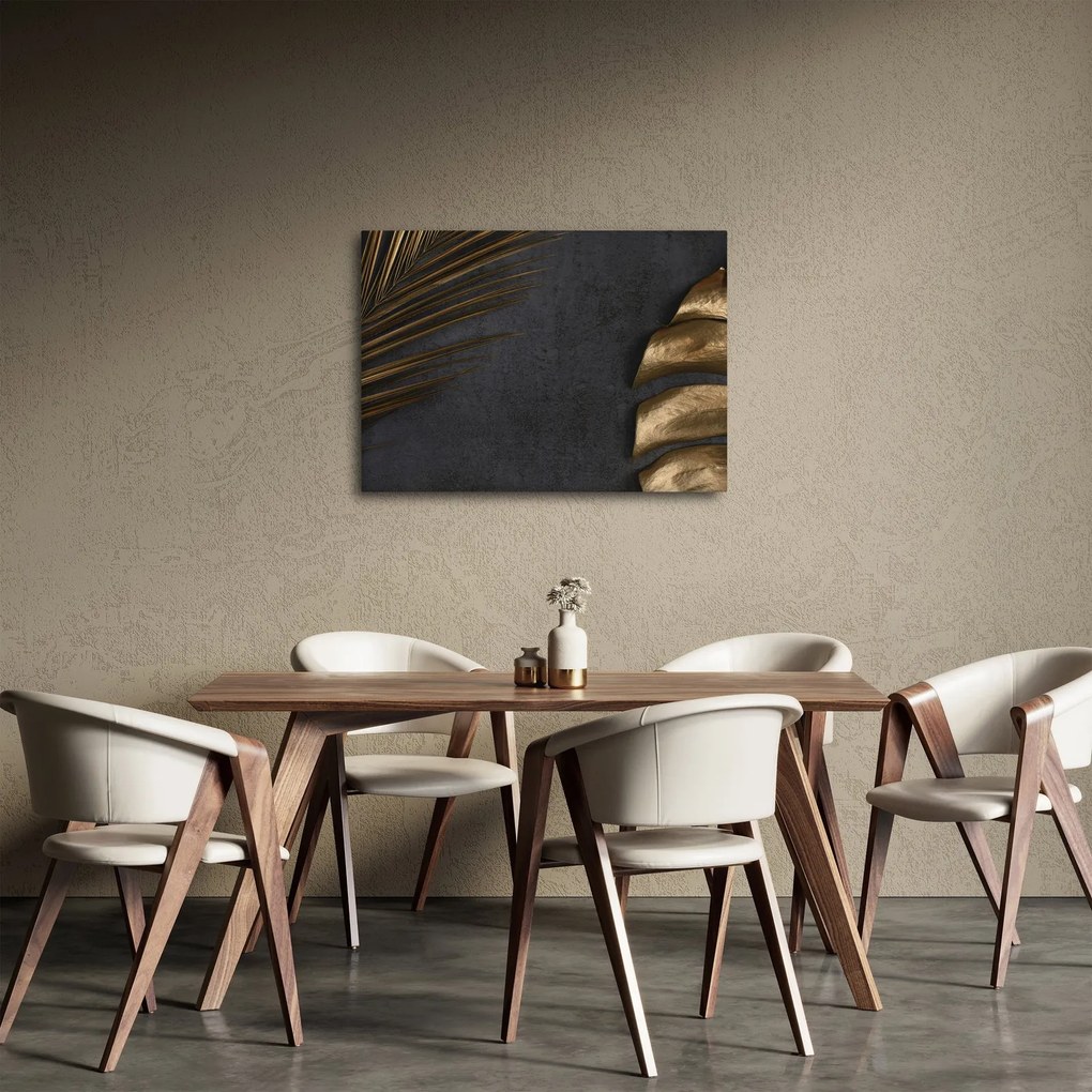 Kép arany levelekkel (70x50 cm)