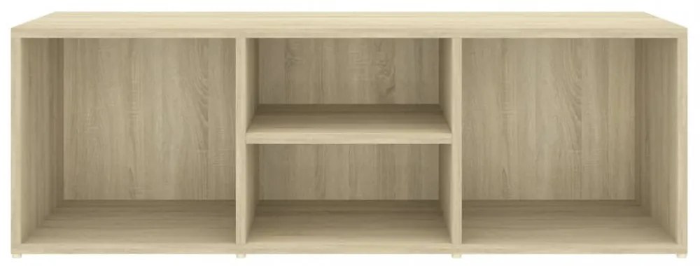 sonoma tölgy színű szerelt fa cipőtároló pad 105 x 35 x 35 cm