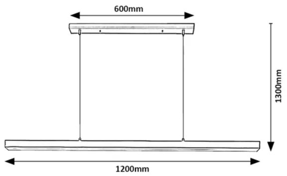 Rabalux 72128 - LED Csillár zsinóron TARIQ LED/30W/230V 4000K fekete