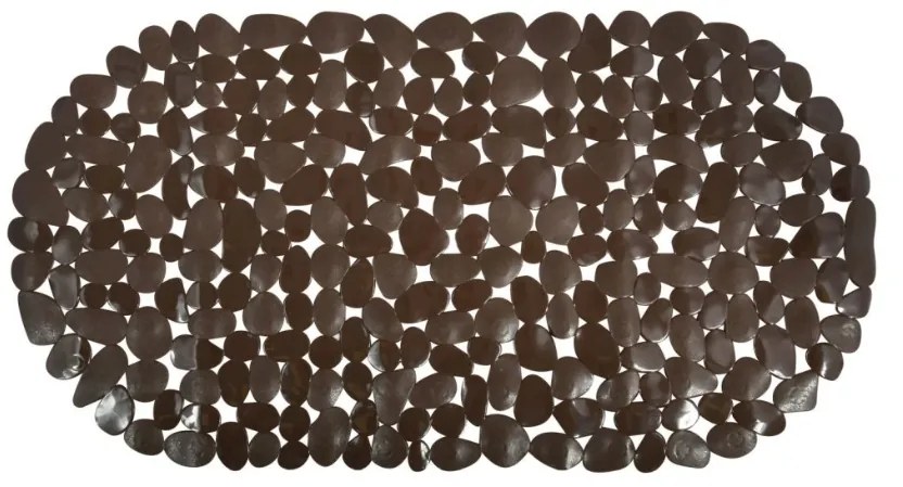 Spirella GALETS csúszásgátló fürdőkád alátét,barna, 99 x 39 cm