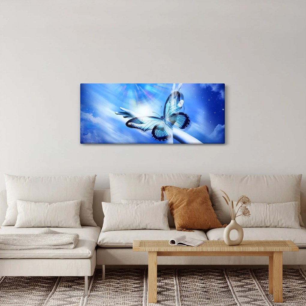Kép - Pillangó, a remény szimbóluma (120x50 cm)