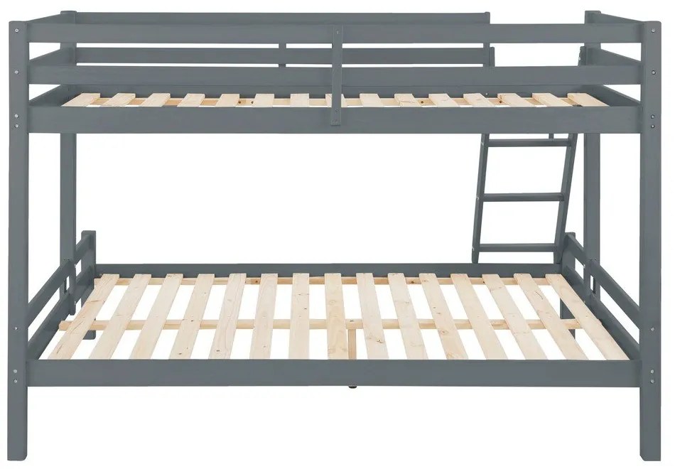 Alpi2 szürke emeletes ágy borovi fenyőből - Støraa