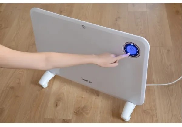 Sencor - Konvektor LCD-kijelzővel és termosztáttal 750W/1500W/230V IP24