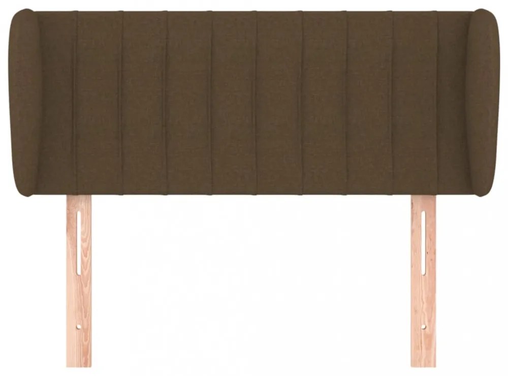 sötétbarna szövet fejtámla 103x23x78/88 cm