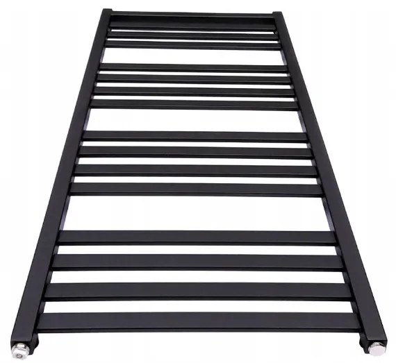 Regnis LOX, fűtőelem 530x880mm központi csatlakozással 50mm, 518W, fekete matt, LOX90/50/D5/FEKETE