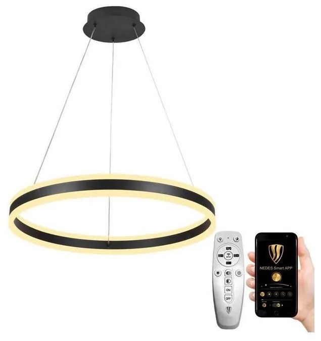 NEDES LED Dimmelhető csillár zsinóron LED/85W/230V 3000-6500K + távirányító ND3460