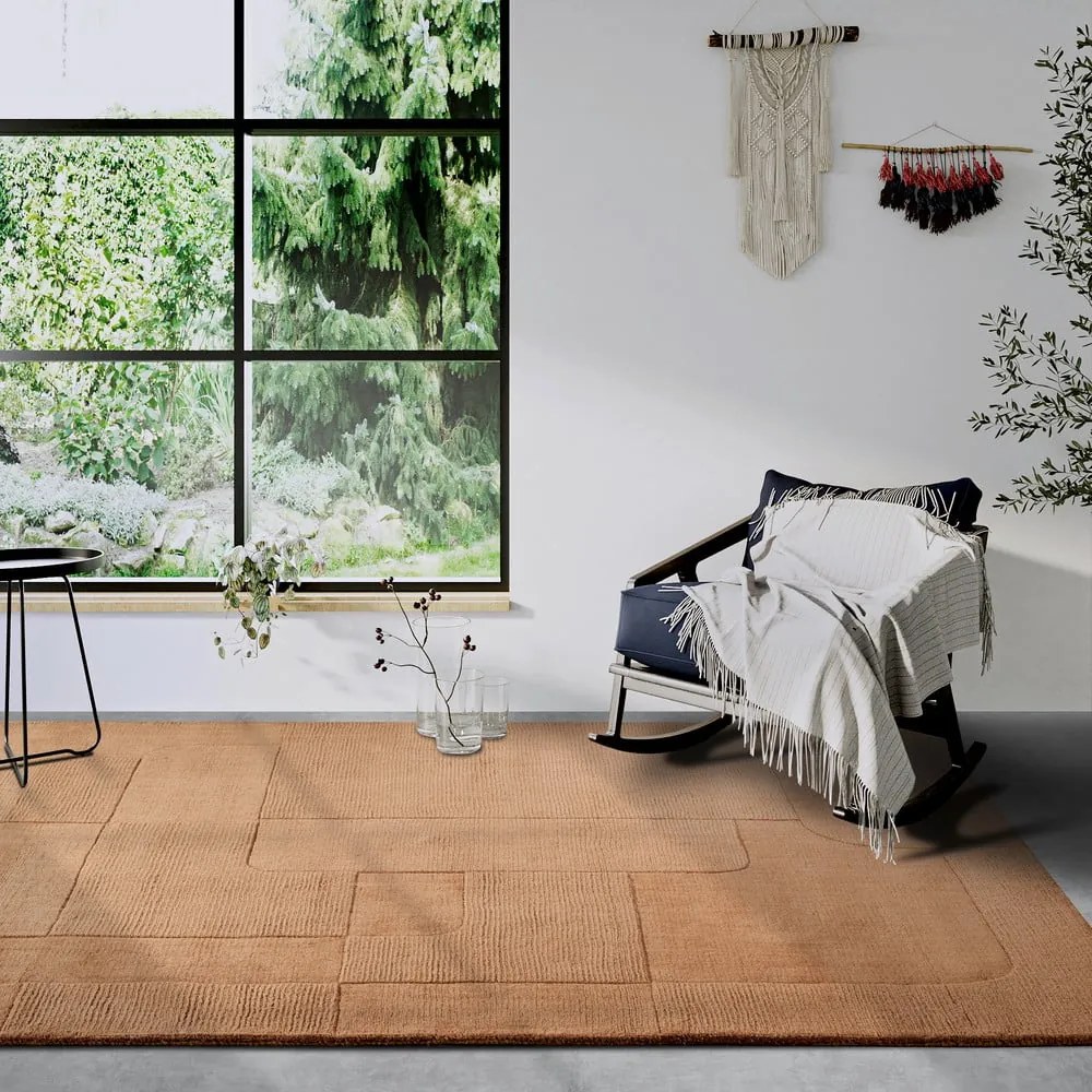 Barna kézi szövésű gyapjú szőnyeg 160x230 cm Charlotte – Villeroy&amp;Boch
