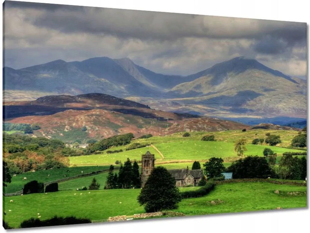 Festmények 120x80 Hegyi tájkép