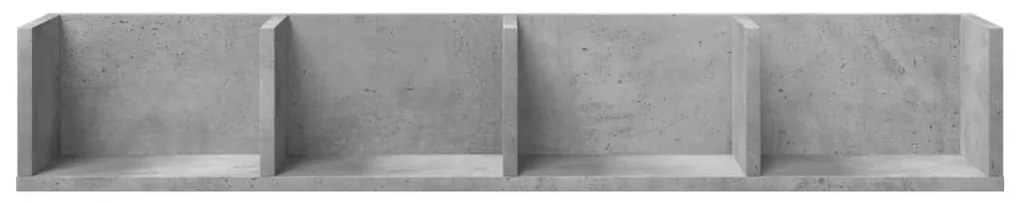 2 db betonszürke szerelt fa faliszekrény 99x18x16,5 cm