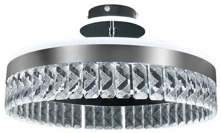 LED Dimmelhető felületre szerelhető csillár LED/75W/230V 3000-6500K króm + távirányítás