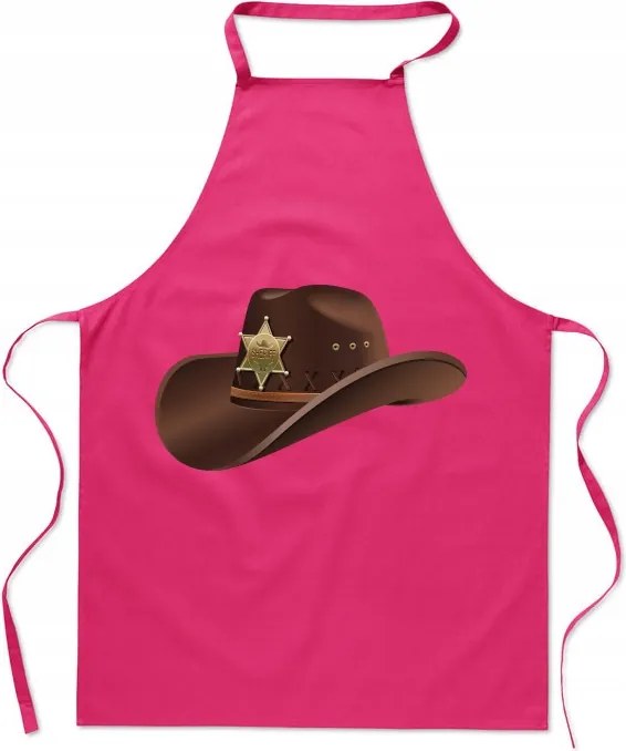 Konyhai kötény nyomtatás Sheriff kalap Ajándék